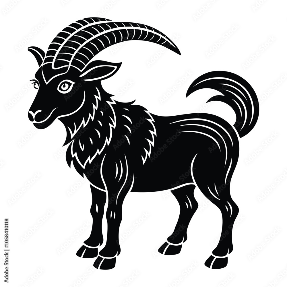 capricorn illustration vector capricorn illustration vector