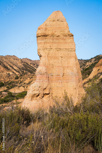 Monegros Desert or Desierto de los Monegros is a semi-desert in Aragón, northeastern Spain, spanning the provinces of Zaragoza and Huesca photo