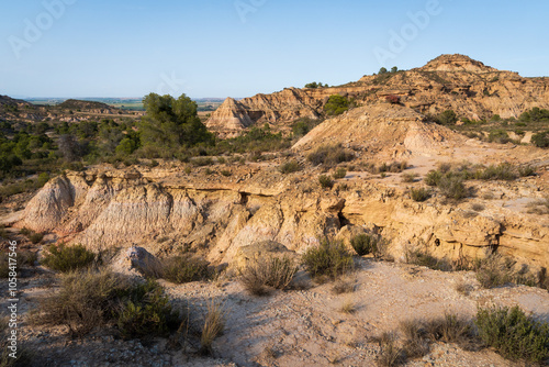 Monegros Desert or Desierto de los Monegros is a semi-desert in Aragón, northeastern Spain, spanning the provinces of Zaragoza and Huesca photo