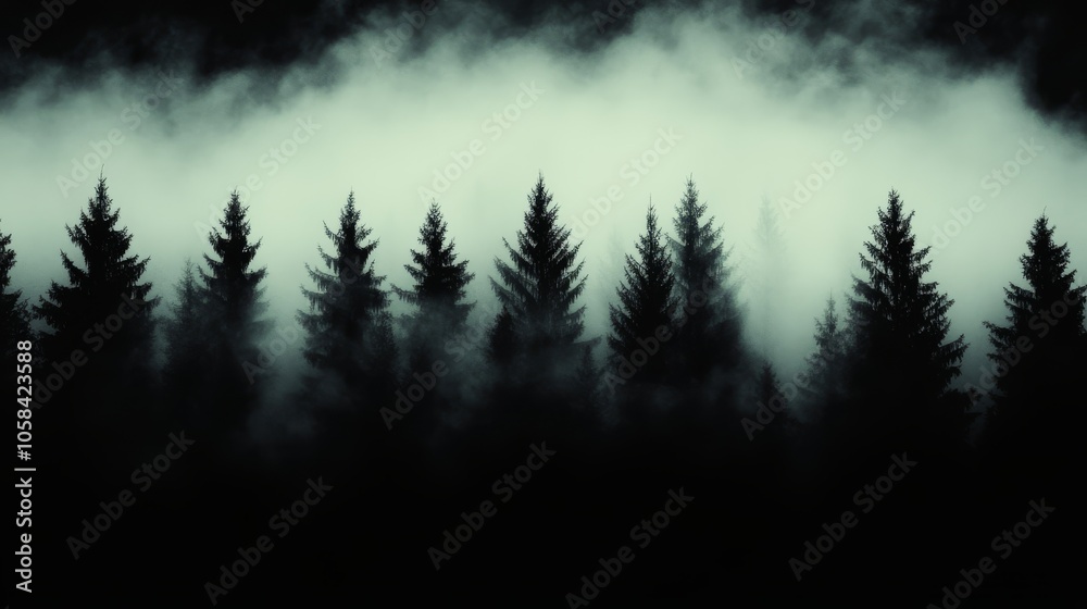 dark forest, fog, mystery, despair, anxiety dark forest, fog, mystery, despair, anxiety