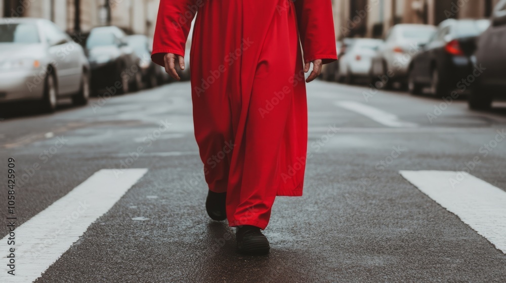 A modern interpretation of Jesus in urban settings, conveying faith and hope. A modern interpretation of Jesus in urban settings, conveying faith and hope.