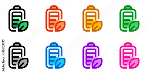 Editable green energy, battery, rechargeable vector icon. Environment, ecology, eco-friendly. Part of a big icon set family. Perfect for web and app interfaces, presentations, infographics, etc