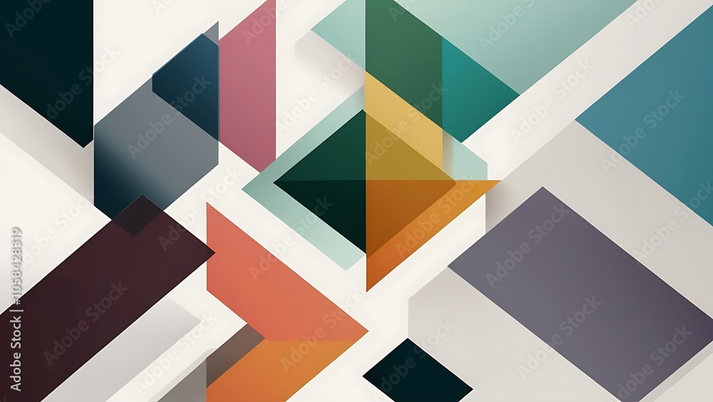 Abstract colorful geometric background. Generative Ai. Abstract colorful geometric background. Generative Ai.