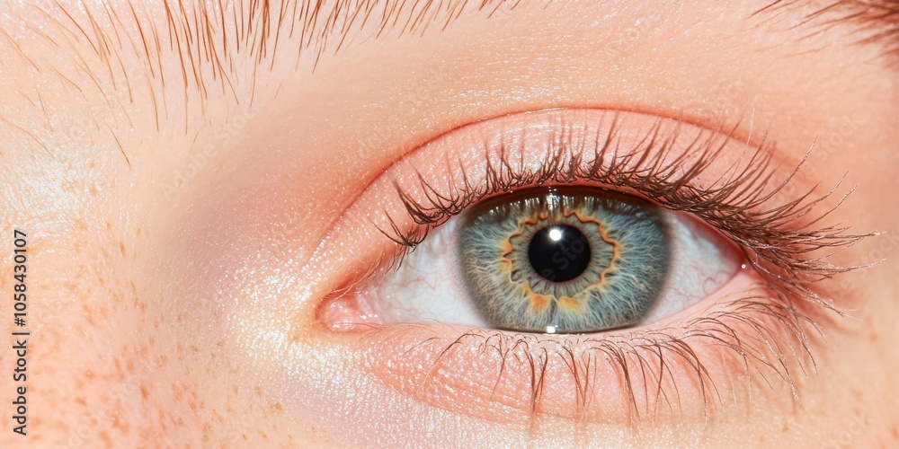 Obraz premium plants with light blue flowers and copy space.