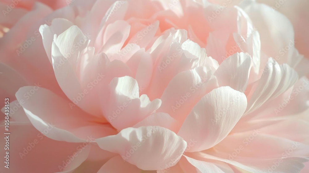 Delicate Pink Peony Close-Up Delicate Pink Peony Close-Up