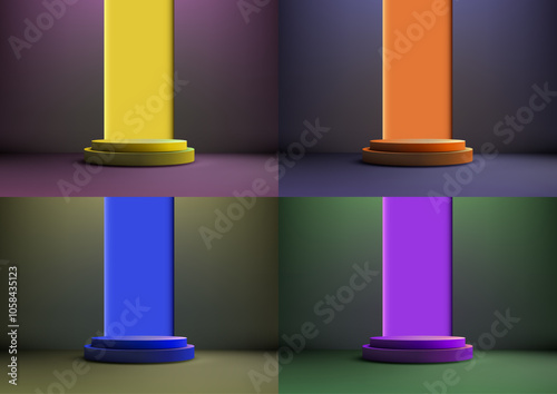 Dramatic Vibrant Color 3D P...
