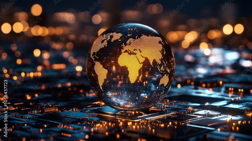 Fototapeta premium Global Network