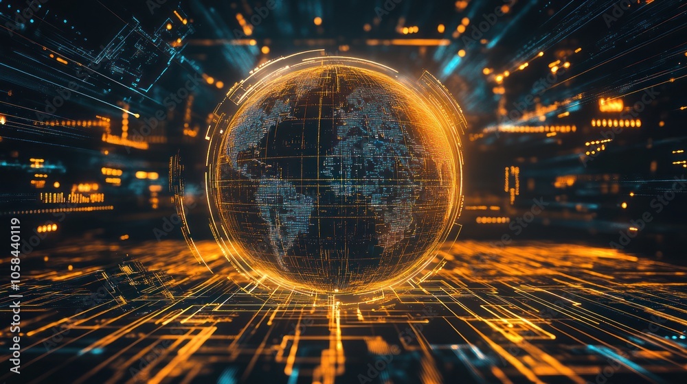 Obraz premium Digital World