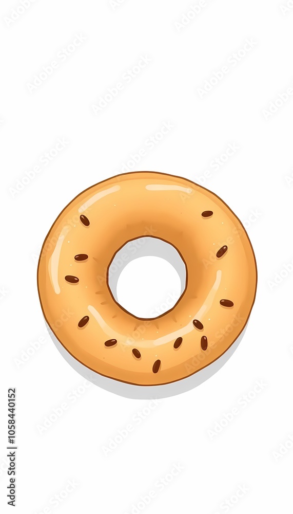 Obraz premium Coffee Donut Top View