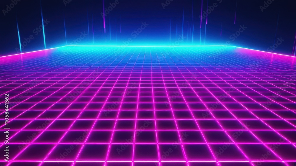 80s neon retro grid background with vibrant pink and blue hues, perfect for synthwave and vaporwave aesthetics, ideal for digital and graphic design 80s neon retro grid background with vibrant pink and blue hues, perfect for synthwave and vaporwave aesthetics, ideal for digital and graphic design