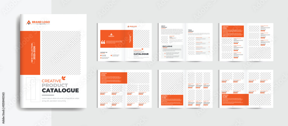 Product catalogue design template and furniture product catalogue