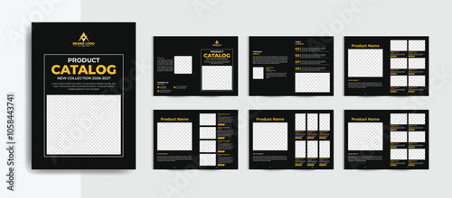 Product catalogue design template and furniture product catalogue