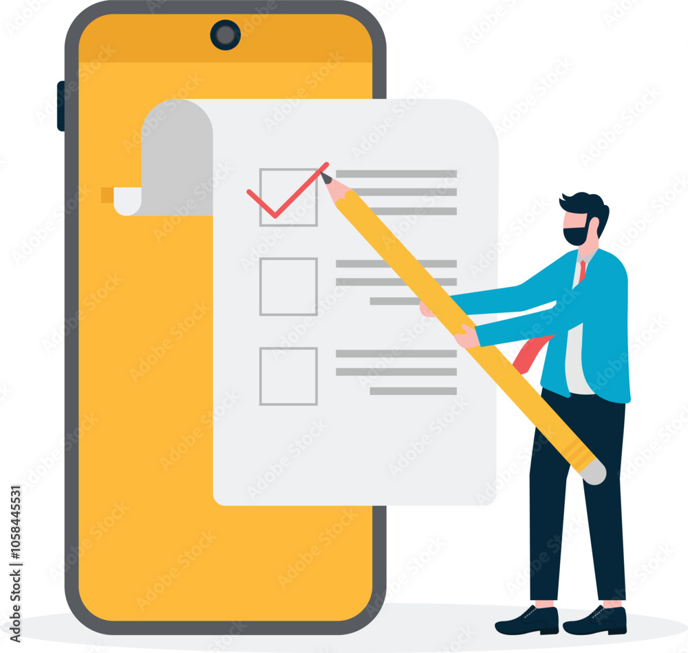 Electronic voting abstract concept vector illustration
Electronic voting abstract concept vector illustration
