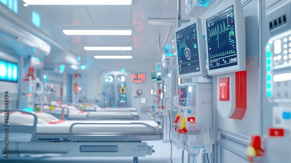 Futuristic Hospital Ward Futuristic Hospital Ward
