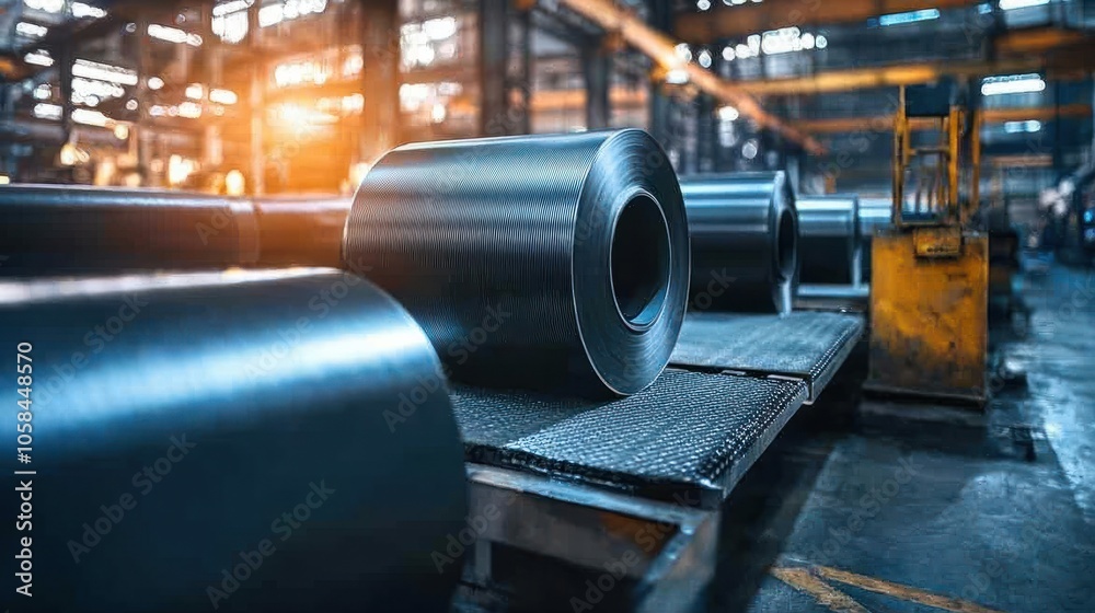 Close-up of high-quality carbon fiber roll in a modern manufacturing facility, showcasing advanced industrial technology. Close-up of high-quality carbon fiber roll in a modern manufacturing facility, showcasing advanced industrial technology.