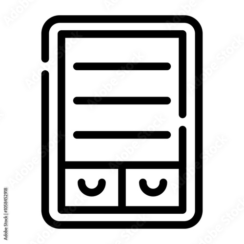 bookshelf Line Icon