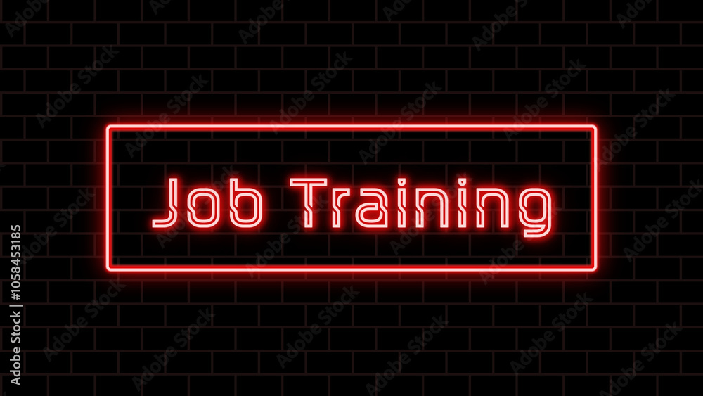 Job Training のネオン文字 Job Training のネオン文字