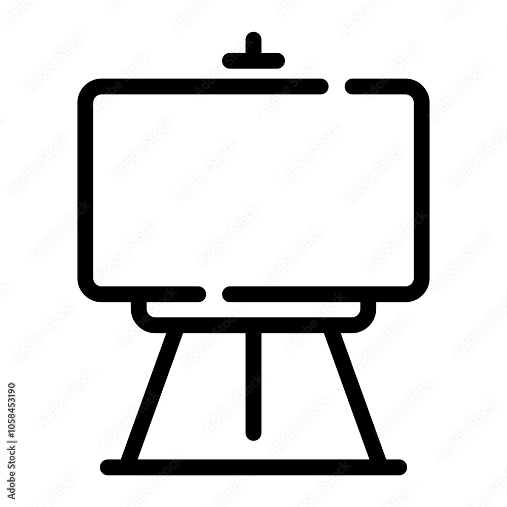 whiteboard Line Icon whiteboard Line Icon