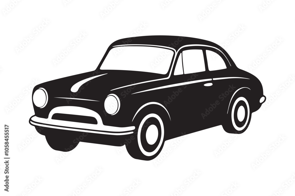 Obraz premium Car silhouette vector bundle illustration, Car silhouette vector, Car silhouette PNG