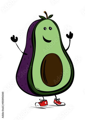 Lustige Avocado 