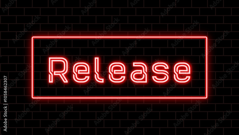 Release のネオン文字 Release のネオン文字