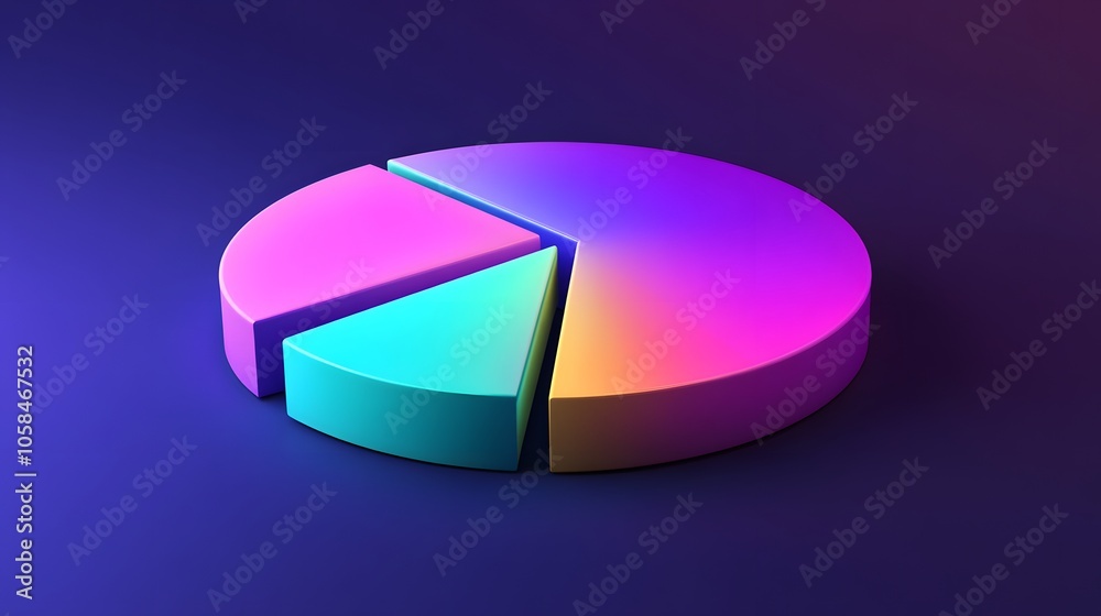 3D vector pie chart infographic template, semicircle form, divided into nine parts, smooth glowing texture, highly vibrant colors ranging from deep purple to neon green, modern and clean design, high
3D vector pie chart infographic template, semicircle form, divided into nine parts, smooth glowing texture, highly vibrant colors ranging from deep purple to neon green, modern and clean design, high