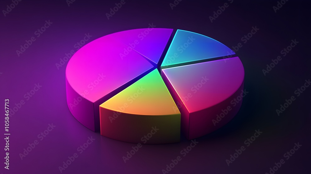3D vector pie chart infographic template, semicircle form, divided into nine parts, smooth glowing texture, highly vibrant colors ranging from deep purple to neon green, modern and clean design, high
3D vector pie chart infographic template, semicircle form, divided into nine parts, smooth glowing texture, highly vibrant colors ranging from deep purple to neon green, modern and clean design, high