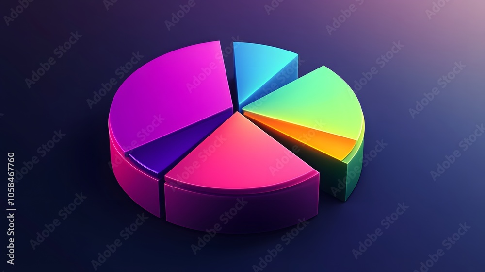 3D vector pie chart infographic template, semicircle form, divided into nine parts, smooth glowing texture, highly vibrant colors ranging from deep purple to neon green, modern and clean design, high
3D vector pie chart infographic template, semicircle form, divided into nine parts, smooth glowing texture, highly vibrant colors ranging from deep purple to neon green, modern and clean design, high