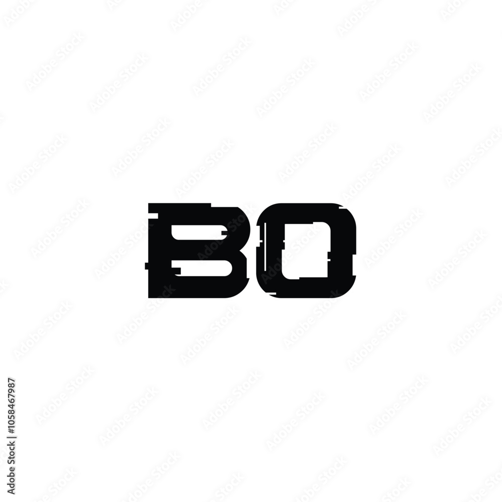 BO monogram logo design letter text name symbol monochrome logotype alphabet character simple logo BO monogram logo design letter text name symbol monochrome logotype alphabet character simple logo