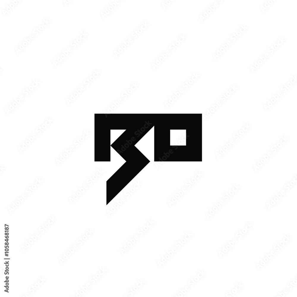 BO monogram logo design letter text name symbol monochrome logotype alphabet character simple logo BO monogram logo design letter text name symbol monochrome logotype alphabet character simple logo