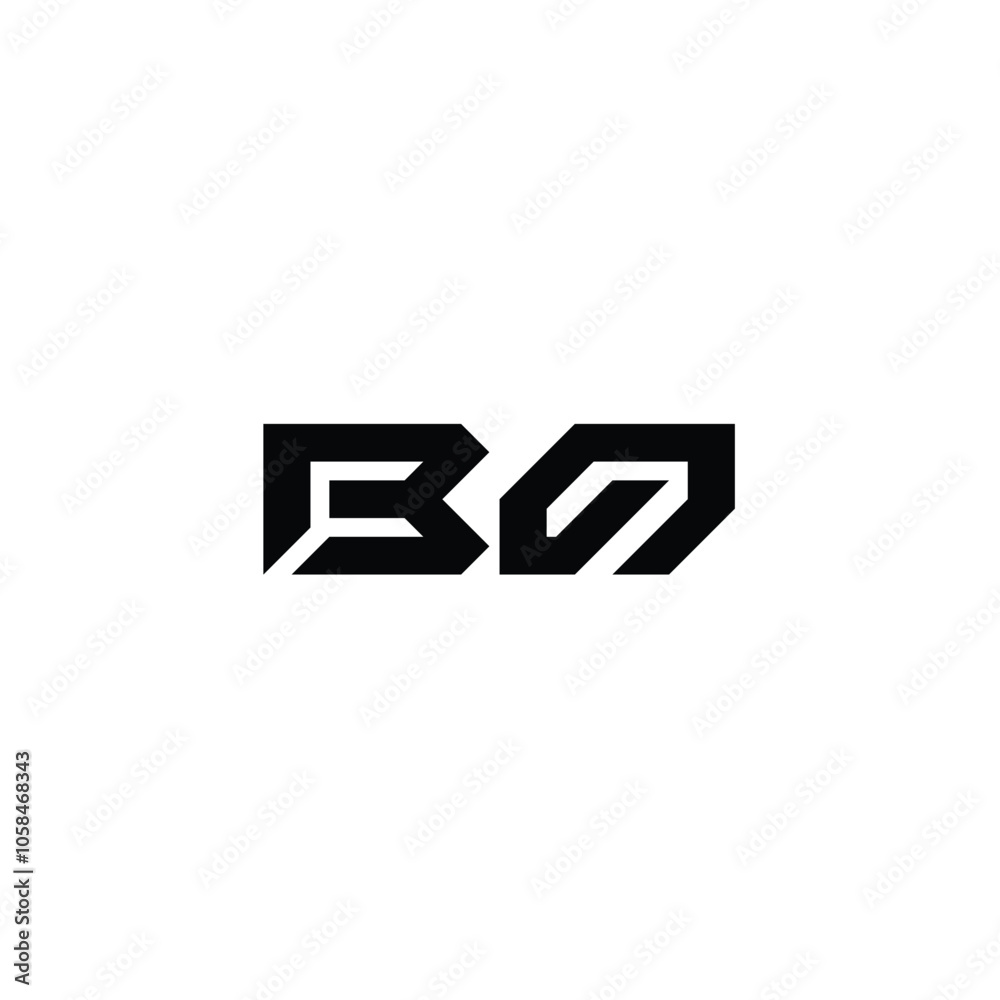 BO monogram logo design letter text name symbol monochrome logotype alphabet character simple logo BO monogram logo design letter text name symbol monochrome logotype alphabet character simple logo