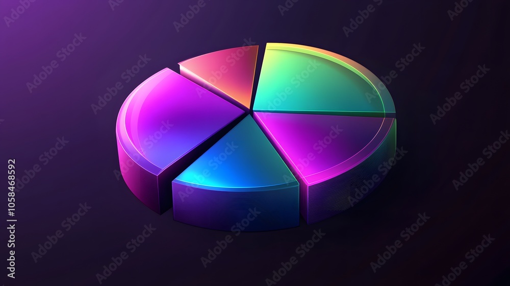 3D vector pie chart infographic template, semicircle form, divided into nine parts, smooth glowing texture, highly vibrant colors ranging from deep purple to neon green, modern and clean design, high
3D vector pie chart infographic template, semicircle form, divided into nine parts, smooth glowing texture, highly vibrant colors ranging from deep purple to neon green, modern and clean design, high