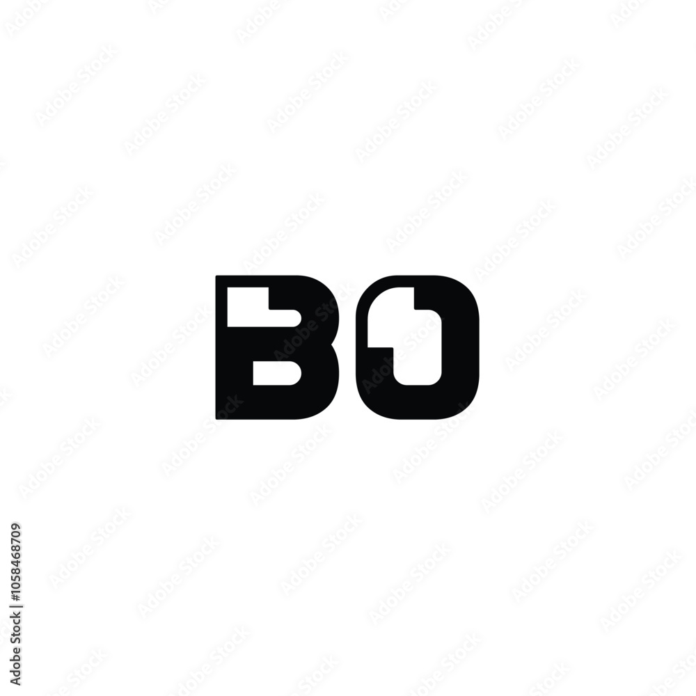 BO monogram logo design letter text name symbol monochrome logotype alphabet character simple logo BO monogram logo design letter text name symbol monochrome logotype alphabet character simple logo