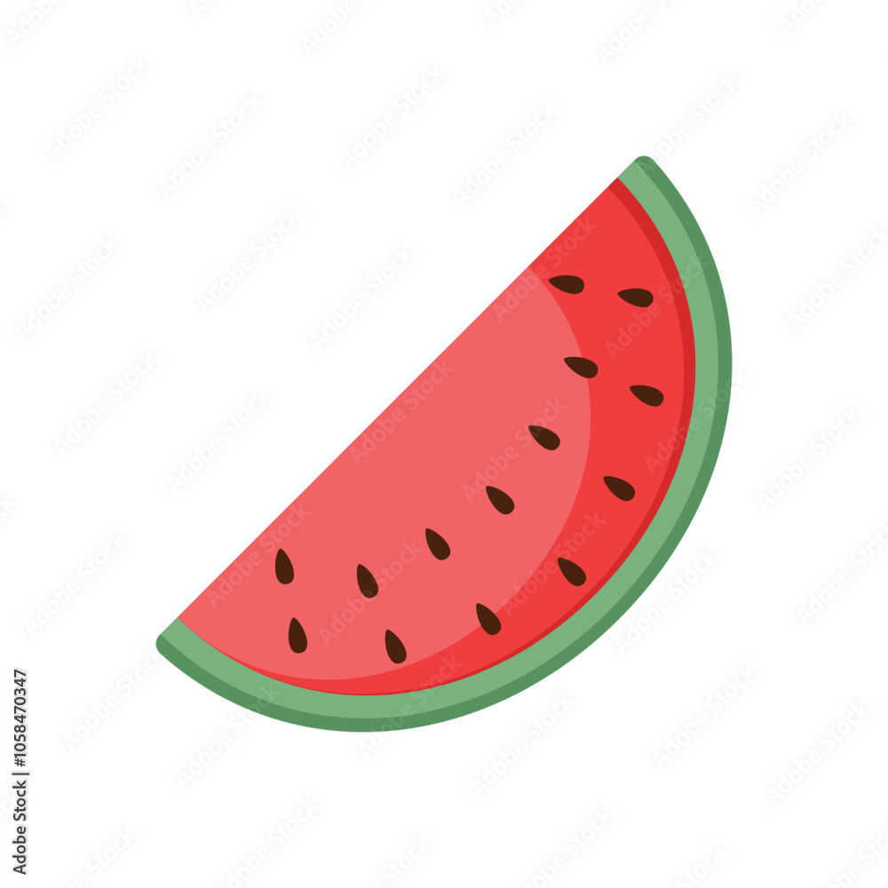 Watermelon icon in flat style. Fresh sweet and healthy fruit vector illustration on isolated background. Summer food sign business concept. Watermelon icon in flat style. Fresh sweet and healthy fruit vector illustration on isolated background. Summer food sign business concept.