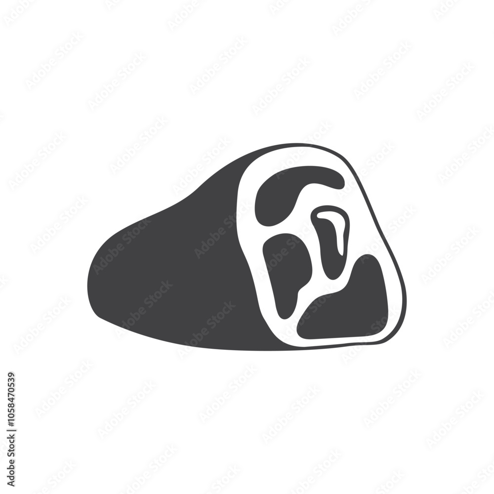 Raw meat icon in flat style. Lamb or beef vector illustration on isolated background. Fried protein meal sign business concept. Raw meat icon in flat style. Lamb or beef vector illustration on isolated background. Fried protein meal sign business concept.