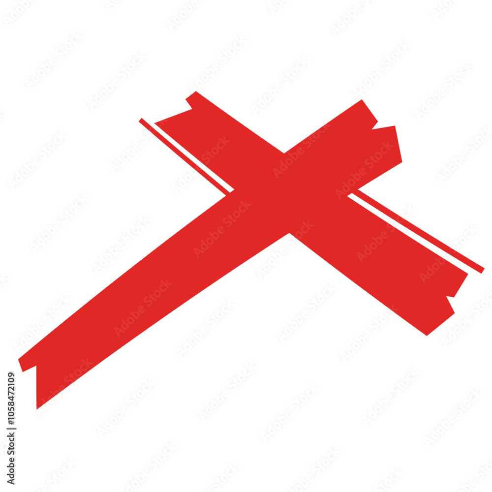 Obraz premium Cross Abstract Shape