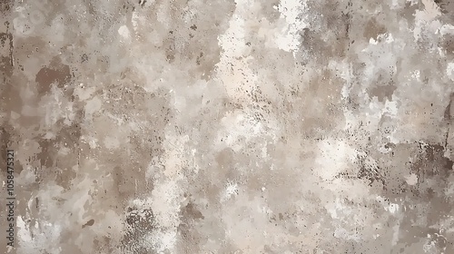 Seamless faux plaster sponge painting fresco limewash concrete or cement inspired rustic accent wall background texture abstract painted stucco wallpaper pattern neutral earthy warm taupe brown.