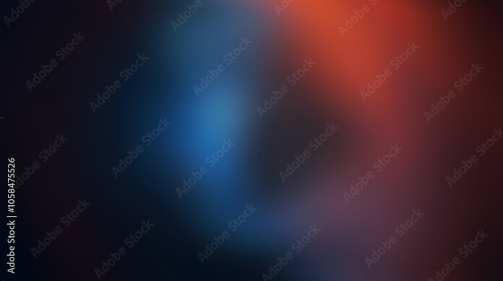 Obraz premium An abstract image featuring a gradient of colors blending together into a smooth, blurred effect. The dominant colors are shades of blue and red