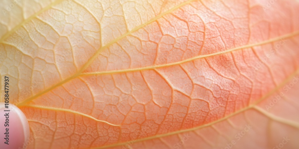 Fototapeta premium Captivating Autumn Leaf Macro Perfect for Thanksgiving and Halloween Themes