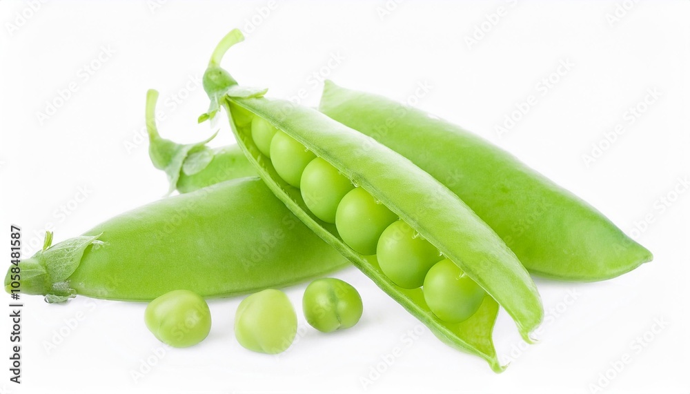 Peas on white background. Peas Isolated. Peas on white background. Peas Isolated.
