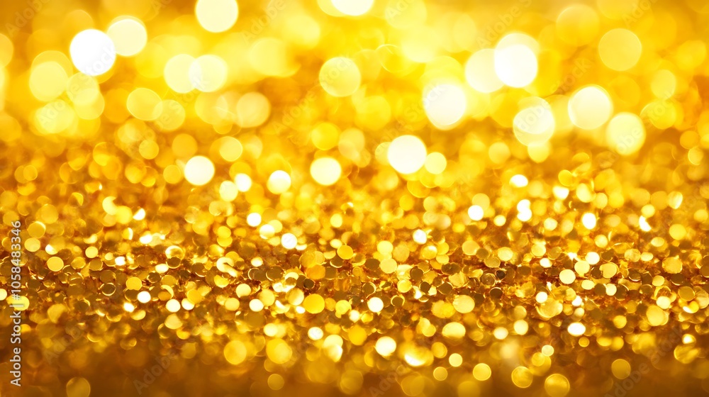 Abstract Gold Glitter Background Subtle Blur Background with Space for Custom Text