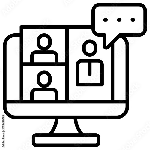 Online Meeting Icon