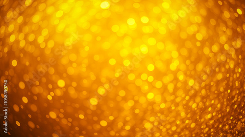 Abstract Golden Bokeh Background With a Blurred and Dreamy Effect, Perfect for Festive and Elegant Designs