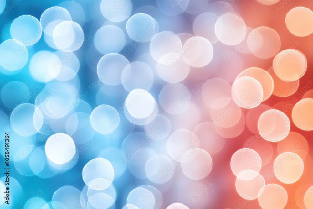 Fototapeta premium vibrant abstract background featuring blue and red bokeh lights, creating festive and cheerful atmosphere perfect for holiday themes
