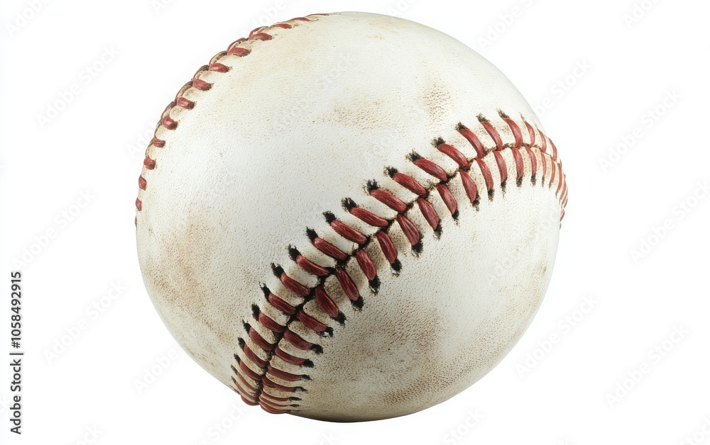 High-resolution clip art of a classic white baseball, showcasing precise red stitching and a slightly textured leather finish High-resolution clip art of a classic white baseball, showcasing precise red stitching and a slightly textured leather finish