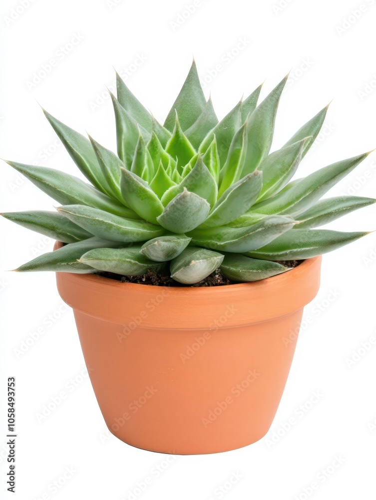 Hardy spiky succulent cluster in a terracotta pot, adding a touch of green to any indoor space. Hardy spiky succulent cluster in a terracotta pot, adding a touch of green to any indoor space.