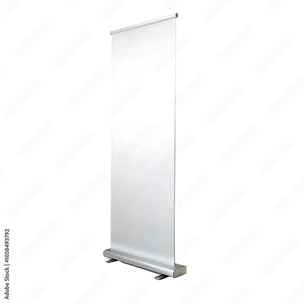 Blank Roll-Up Banner Stand for Advertising isolated on transparent background Blank Roll-Up Banner Stand for Advertising isolated on transparent background