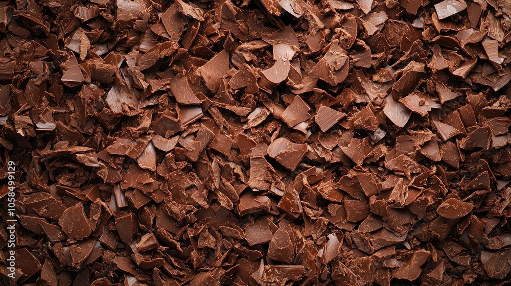 Savor the delight of chocolate flakes made from pure cocoa, enriched with nuts and dairy protein. This chocolate flakes image emphasizes rich textures, offering ample space for creative uses. Savor the delight of chocolate flakes made from pure cocoa, enriched with nuts and dairy protein. This chocolate flakes image emphasizes rich textures, offering ample space for creative uses.