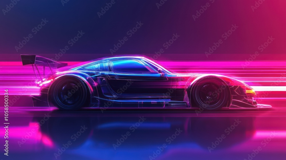Neon Sports Car Neon Sports Car