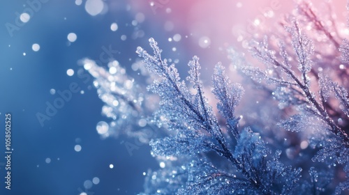 Winter background, snowflakes on a beautiful background, Christmas background for cards